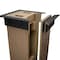 Ekena Millwork Rough Cedar Faux Wood Non-Tapered Square Column Wrap w/ Standard Capital & Base, 6"W x 20'H COLURC06X240STUF - alternate 10